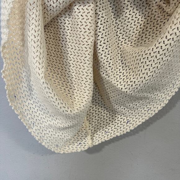 Montce Bone Crochet Ky Maxi Dress Women’s Size S Small Ivory Cutout Long Bodycon - Picture 10 of 11